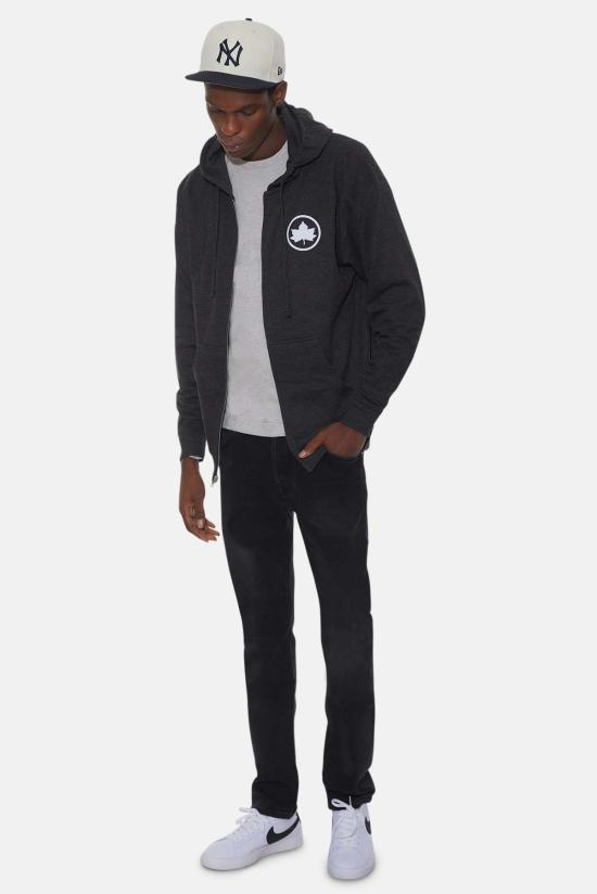  Blue&Cream 후드 티셔츠 블루&크림 블리커 플레이그라운드 지퍼 후드 숯색 - BLUE&CREAM