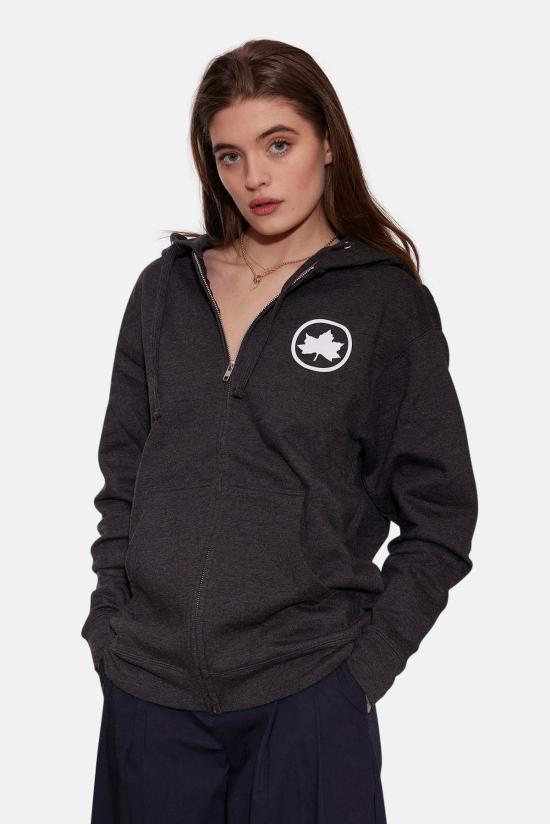  Blue&Cream 후드 티셔츠 블루&크림 블리커 플레이그라운드 지퍼 후드 숯색 - BLUE&CREAM