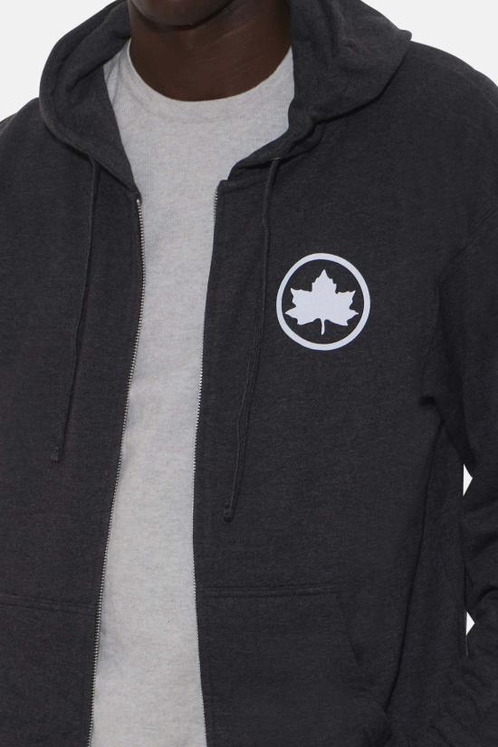  Blue&Cream 후드 티셔츠 블루&크림 블리커 플레이그라운드 지퍼 후드 숯색 - BLUE&CREAM