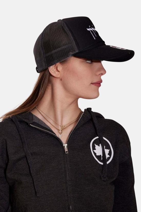  블루&크림 볼캡 히브리어 스크립트 트러커  블랙 - BLUE&CREAM