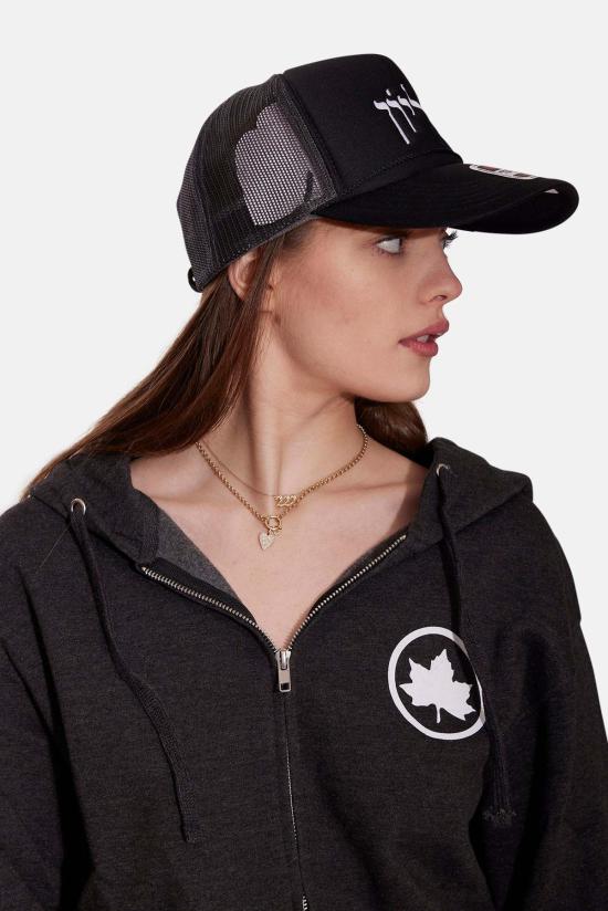  블루&크림 볼캡 히브리어 스크립트 트러커  블랙 - BLUE&CREAM