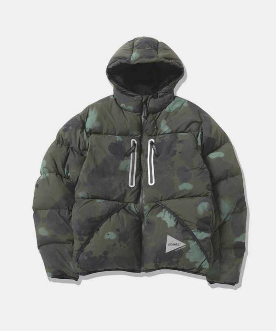  그라미치 숏패딩 Gramicci X And Wander Woven Down Jacket Camo