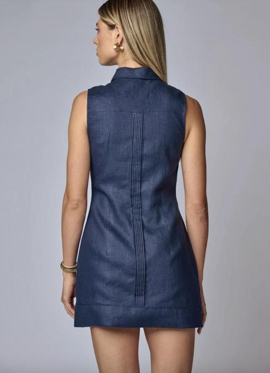  헤브론 숏 원피스 리바 드레스 인디고 - HEVRON