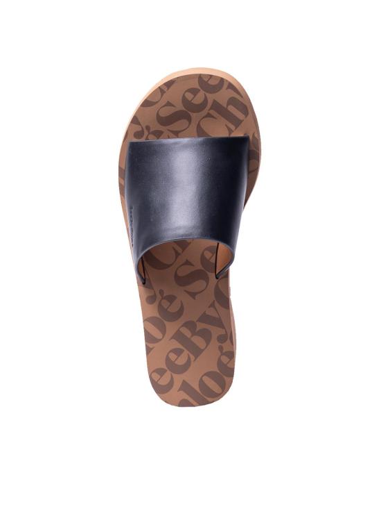 24FW 씨바이클로에 뮬/슬리퍼 SB38212A999 Black - SEE BY CHLOE'