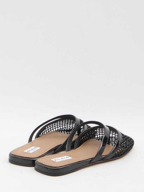 25SS 알라이아 뮬/슬리퍼 AA3M101TK007 BLACK - ALAIA