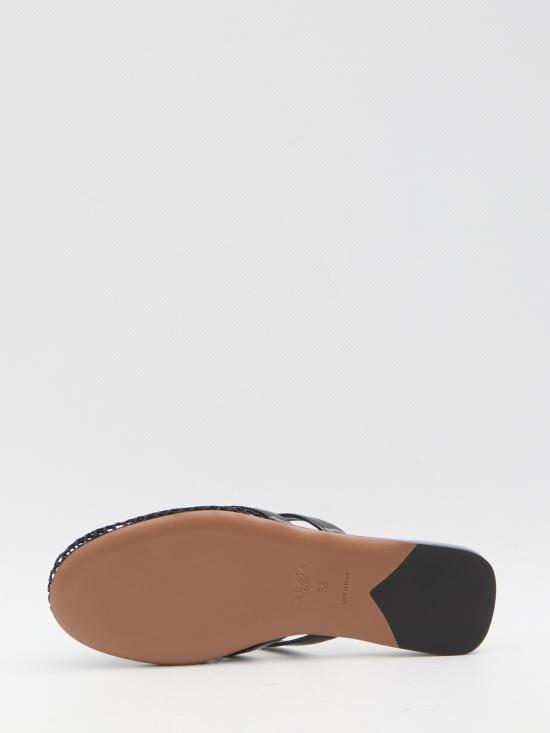 25SS 알라이아 뮬/슬리퍼 AA3M101TK007 BLACK - ALAIA