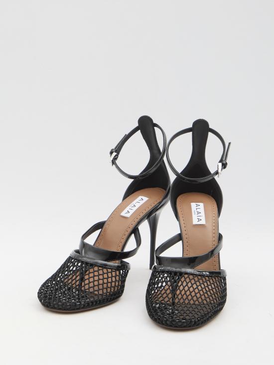 25SS 알라이아 샌들 AA3S123TK007 BLACK - ALAIA