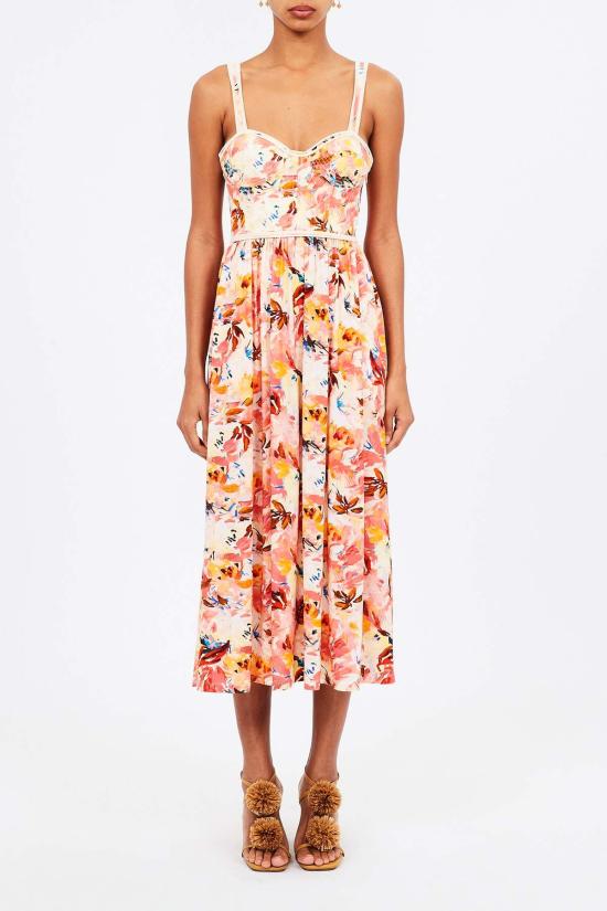  울라 존슨 롱 원피스 엘리자 드레스 스냅드래곤 - ULLA JOHNSON