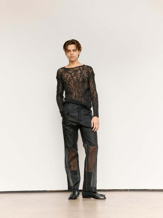  가브리엘라 콜 가먼츠 스트레이트 팬츠 Gabriela Coll Garments No.205 테일러드 팬츠 블랙 - GABRIELA COLL GARMENTS