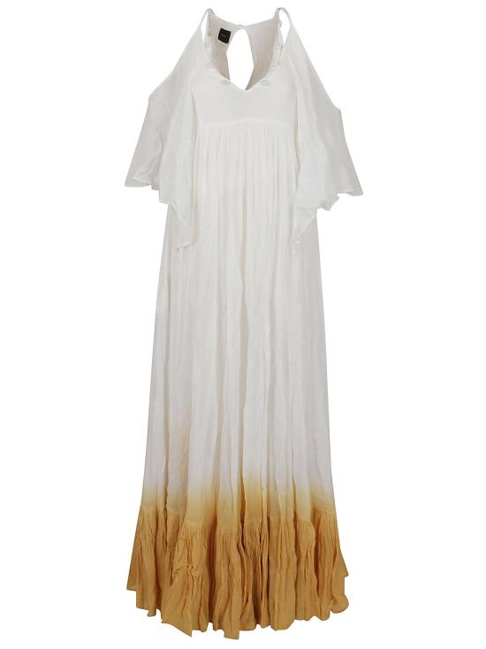 25SS 핑코 롱 원피스 104950 A2G4 S3R BIANCO BANANA WHITE - PINKO