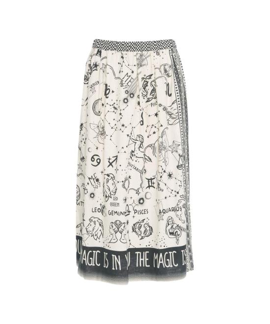 25SS ME369 미디 스커트 L60355 639 WHITE