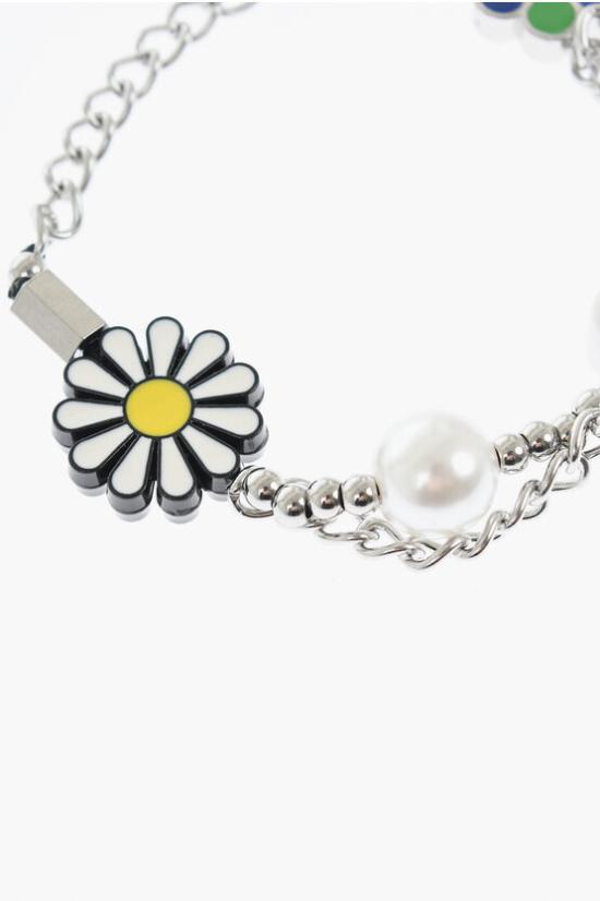  살루트 브레이슬릿 FLOWERANARCHYBRPVC WHITE Multicolor - SALUTE