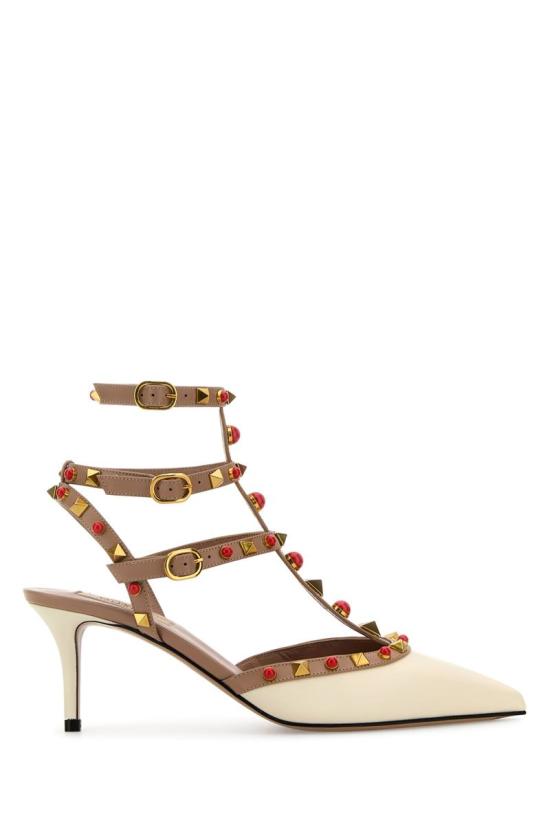 25SS 발렌티노 가라바니 힐/펌프스 6W2S0LR6MAX D2Q IVORYROSECANNELLECORALRED