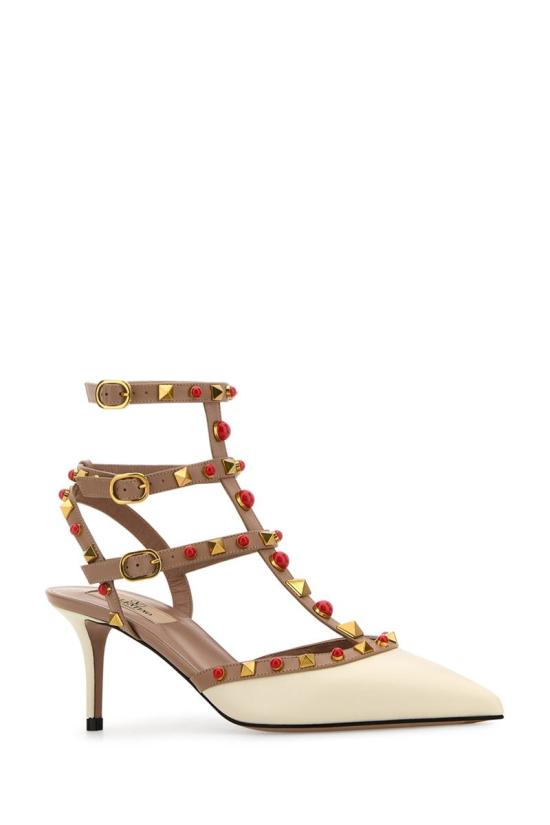 25SS 발렌티노 가라바니 힐/펌프스 6W2S0LR6MAX D2Q IVORYROSECANNELLECORALRED - VALENTINO GARAVANI