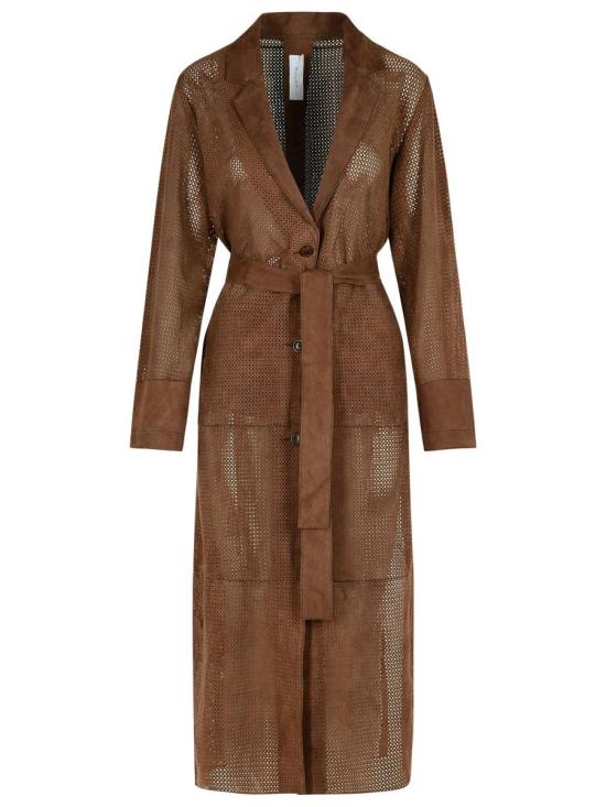 25SS 불리 가죽 자켓 BE25 7928 PERF SUEGS360 BROWN