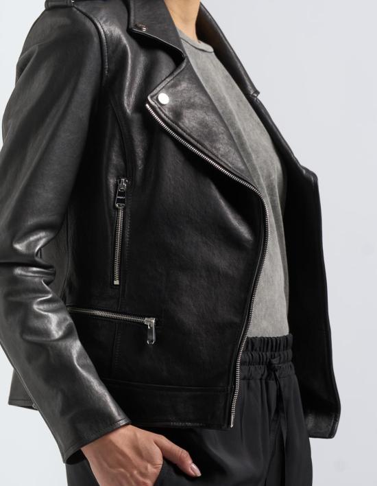 25SS 돈답 바이커 자켓 DJ667 PL0569D XXX999 NERO Black - DONDUP