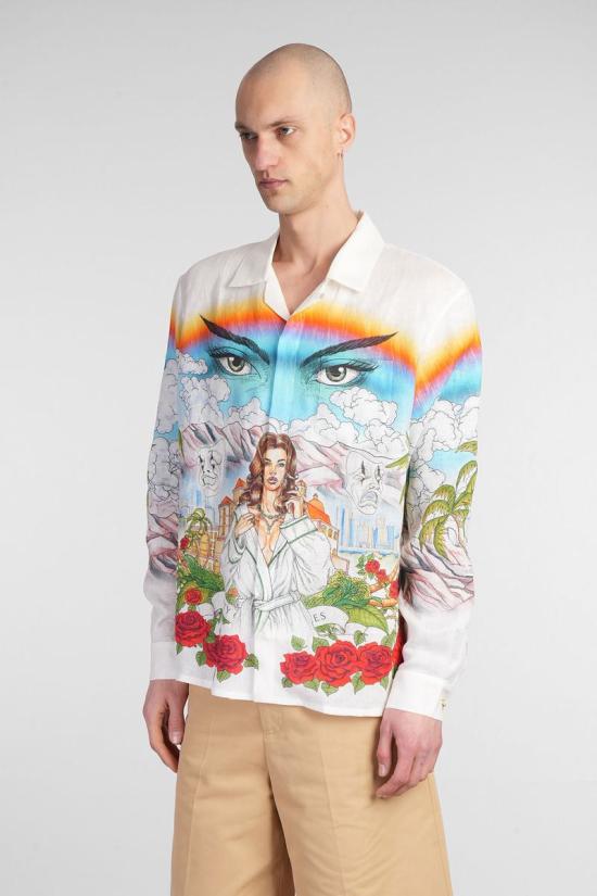 25SS 카사블랑카 긴팔 셔츠 415659 U MS25 SH 006 MULTICOLOR - CASABLANCA