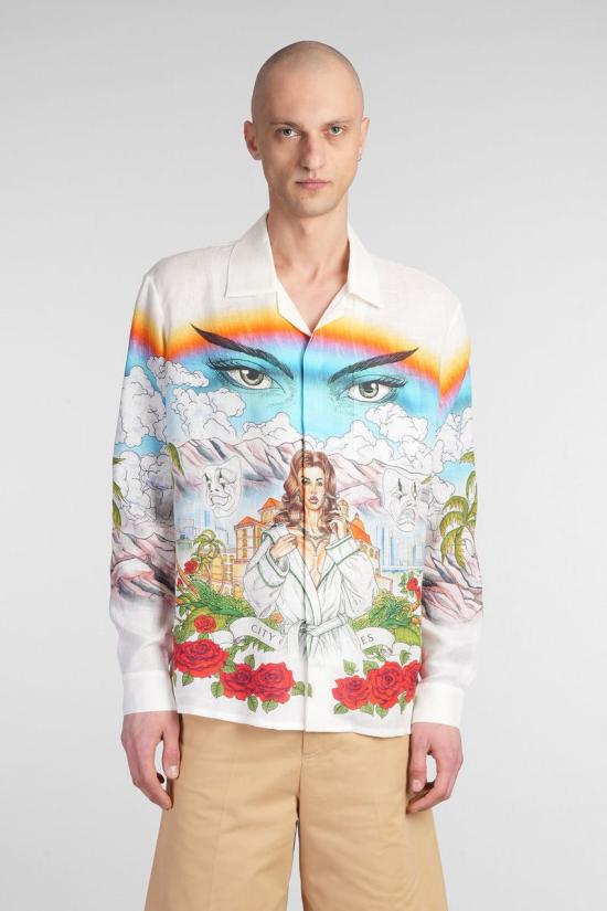 25SS 카사블랑카 긴팔 셔츠 415659 U MS25 SH 006 MULTICOLOR