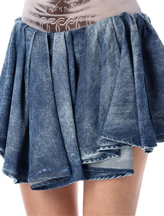 25SS 디젤 데님 스커트 25PA196870CMBP 01 BLUE - DIESEL