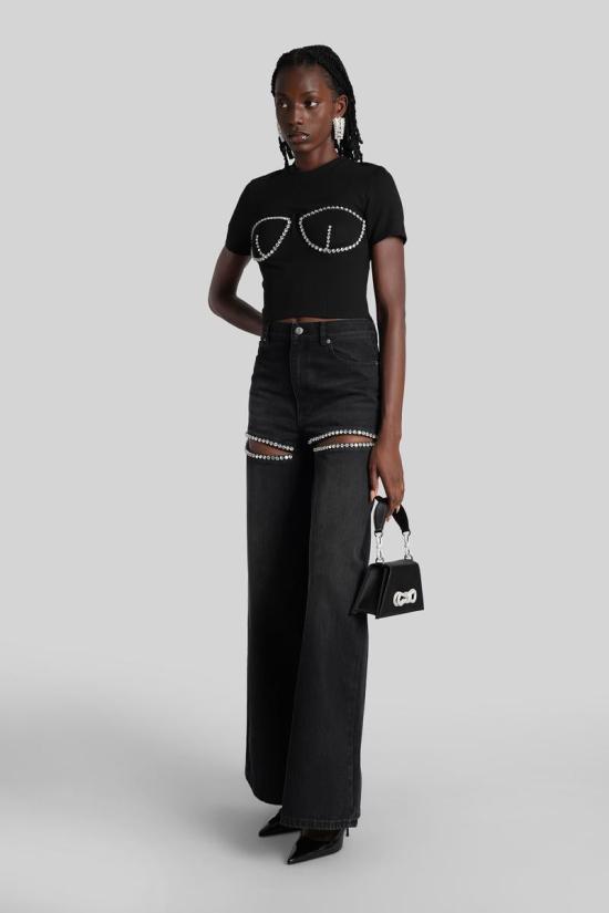 25FW 아레아 반팔 티셔츠 415785 0000T03184 Black - AREA