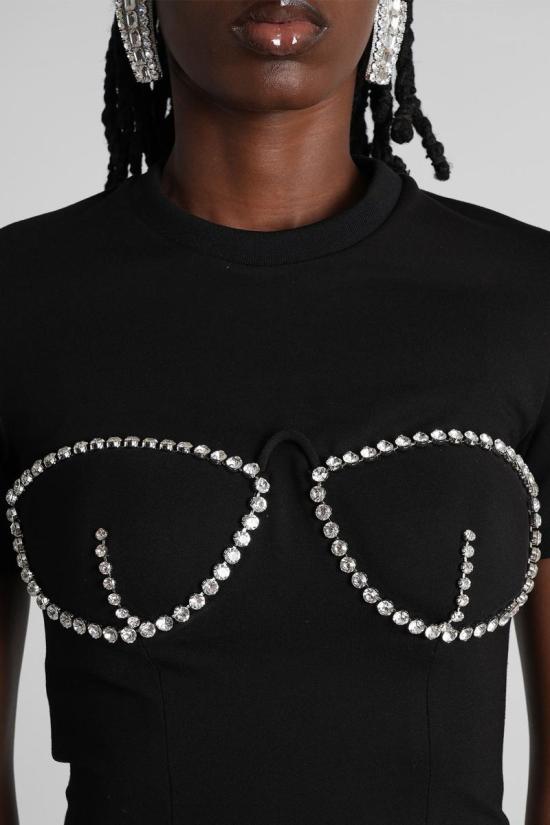 25FW 아레아 반팔 티셔츠 415785 0000T03184 Black - AREA