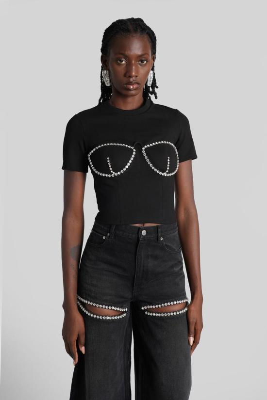 25FW 아레아 반팔 티셔츠 415785 0000T03184 Black