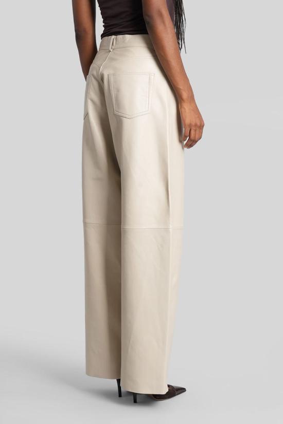 25FW 하이쿠레 스트레이트 팬츠 412345 HEW03296PL002TP Beige - HAIKURE