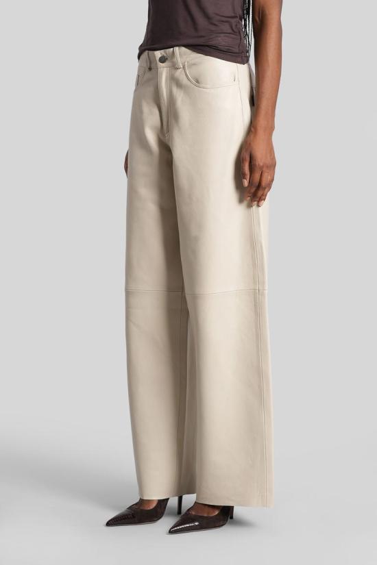 25FW 하이쿠레 스트레이트 팬츠 412345 HEW03296PL002TP Beige - HAIKURE