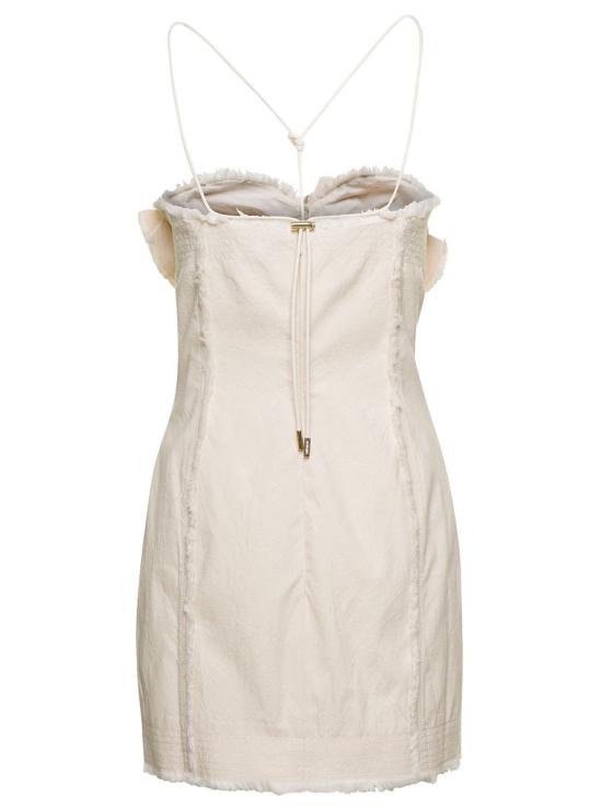 23SS 자크뮈스 숏 원피스 231DR050 1053 110 WHITE - JACQUEMUS