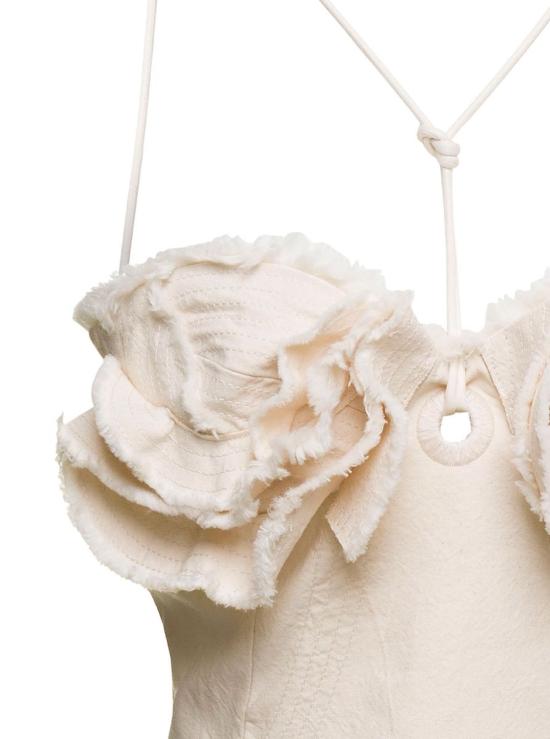 23SS 자크뮈스 숏 원피스 231DR050 1053 110 WHITE - JACQUEMUS