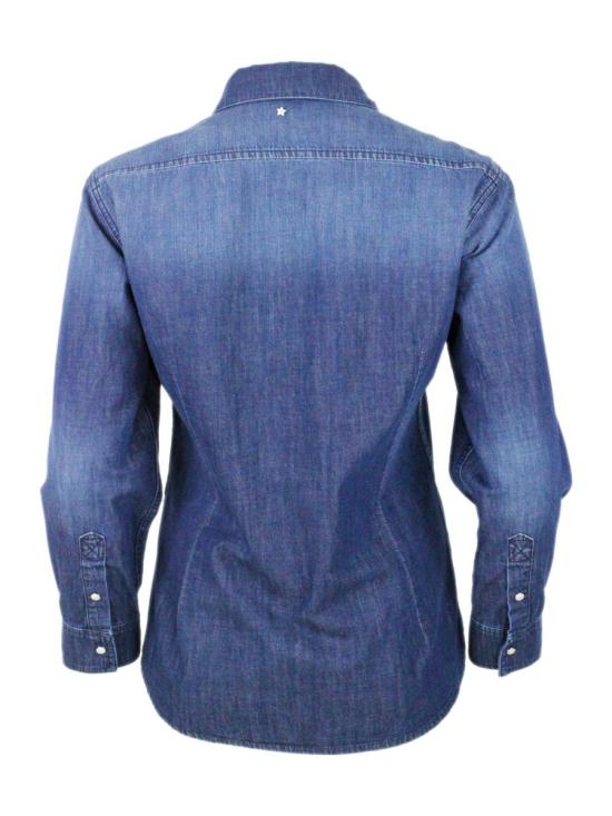 25SS 로레나안토니아찌 데님 셔츠 P2552CA06A0570 Navy - LORENA ANTONIAZZI