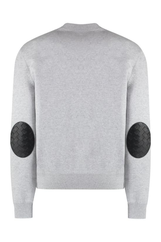  보테가베네타 크루넥 캐시미어 스웨터 772376V2MM0 1180 GREY - BOTTEGA VENETA