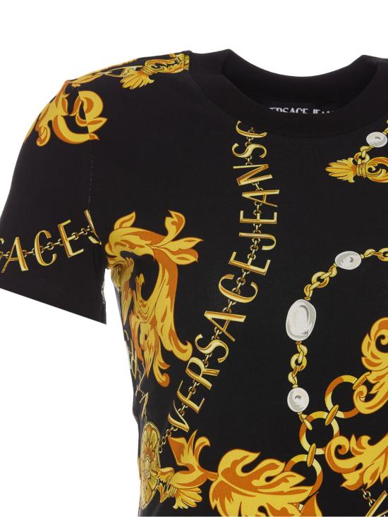  베르사체 반팔 티셔츠 75HAH608 JS214G89 Black - VERSACE