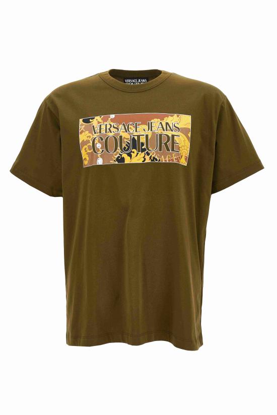  베르사체 반팔 티셔츠 75GAHE01 CJ00E107 Green