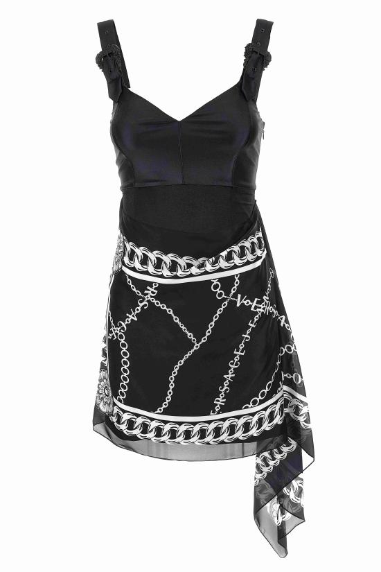  베르사체 숏 원피스 75HAO903 NS311899 Black