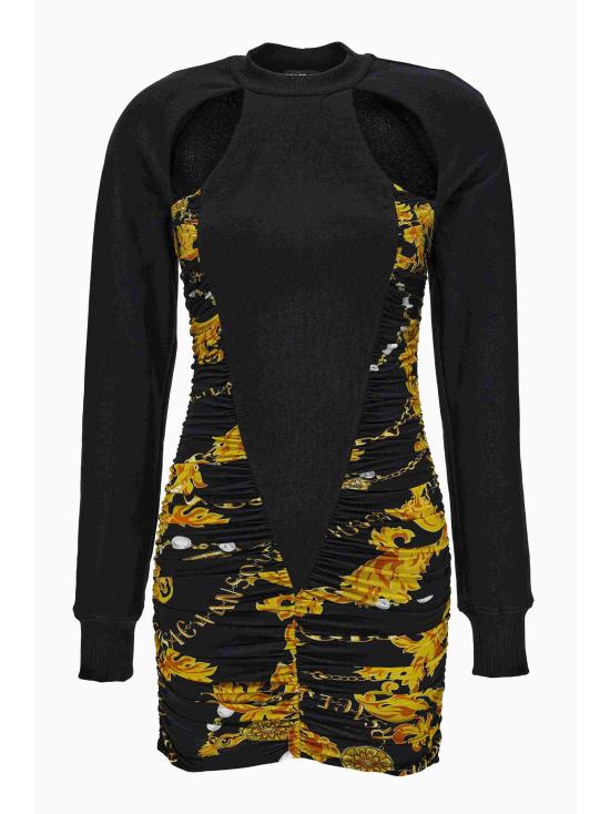  베르사체 숏 원피스 75HAO972 JS204G89 Black