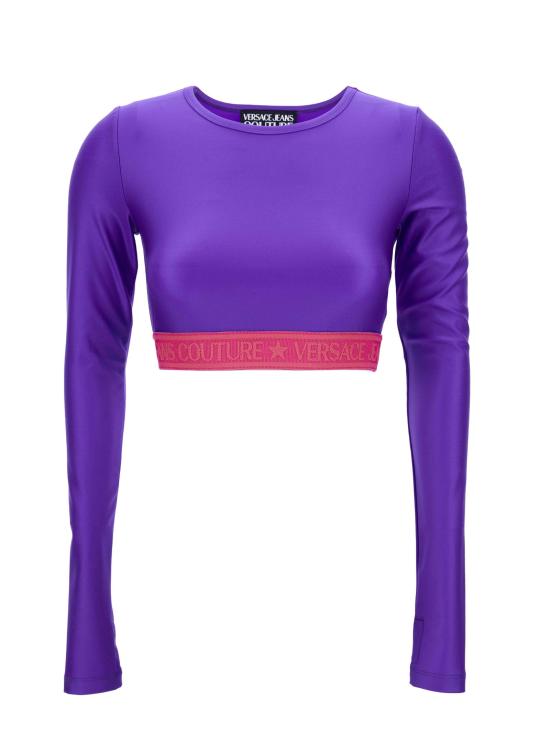  베르사체 긴팔 티셔츠 75HAH218 J0062307 PURPLE