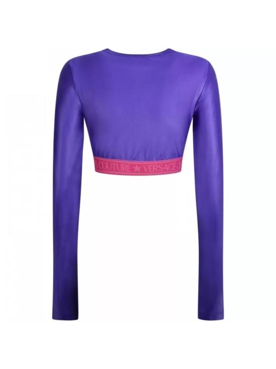  베르사체 긴팔 티셔츠 75HAH218 J0062307 PURPLE - VERSACE