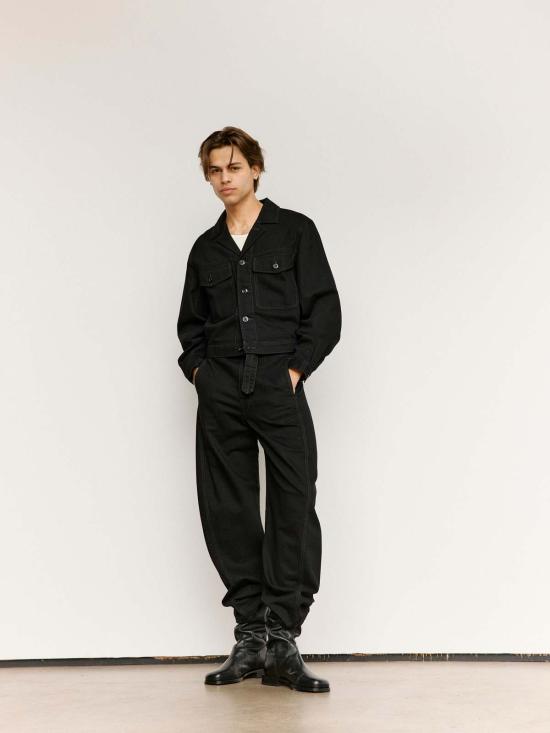  르메르 데님 자켓 헤비 데님 트러커 재킷 블랙