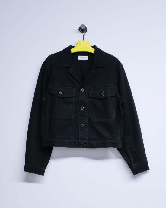  르메르 데님 자켓 헤비 데님 트러커 재킷 블랙 - LEMAIRE