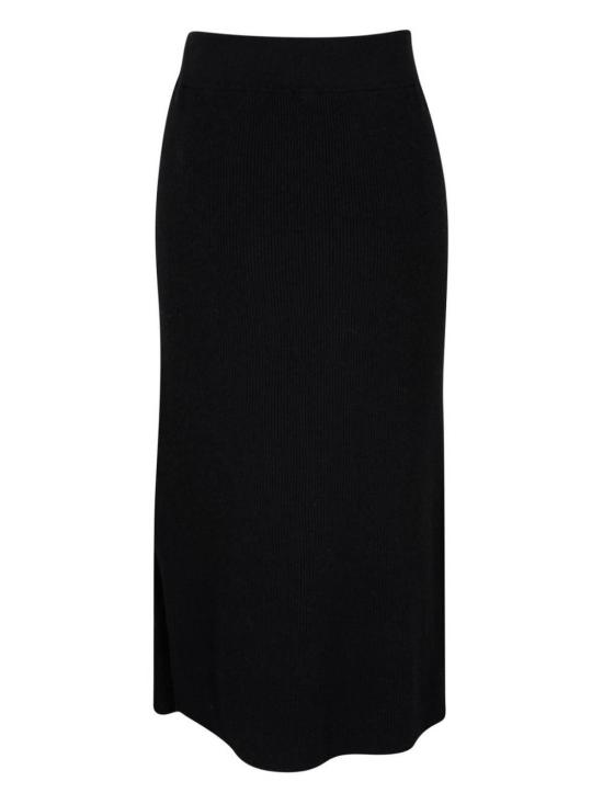  브루넬로 쿠치넬리 롱 스커트 M16129389C101 Black - BRUNELLO CUCINELLI