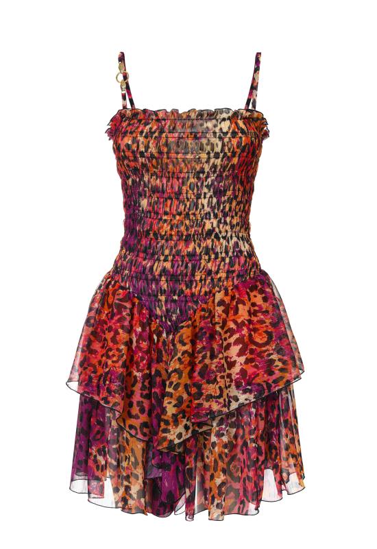  저스트까발리 숏 원피스 76PAO914 NS377455 Pink