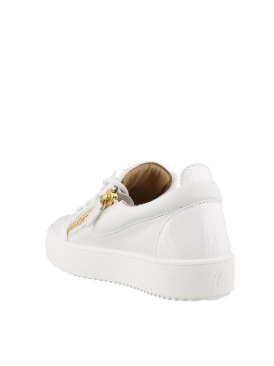 24FW 쥬세페자노티 지퍼 디테일 로우탑  스니커즈 RW00017007 White - GIUSEPPE ZANOTTI
