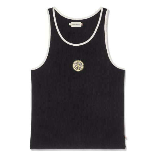  오너 더 기프트 민소매 티셔츠 HTGM241PRSL002BK BLACK DOM