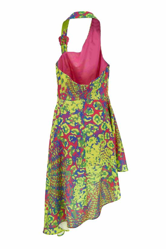  베르사체 미디 원피스 76HAO917 NS395609 Yellow - VERSACE