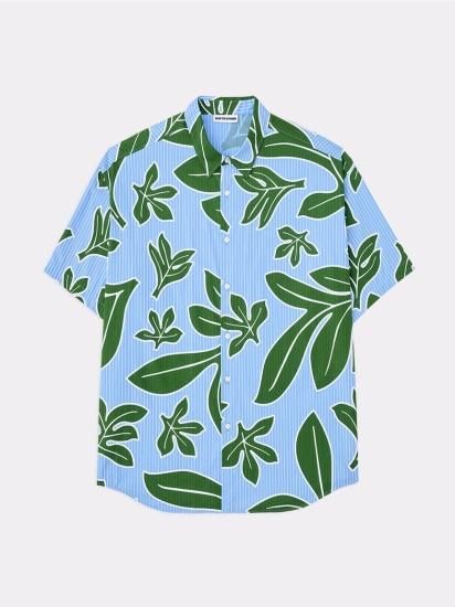  소프트 하이픈 반팔 셔츠 SHPM241MRSH008BL BLUE DOM