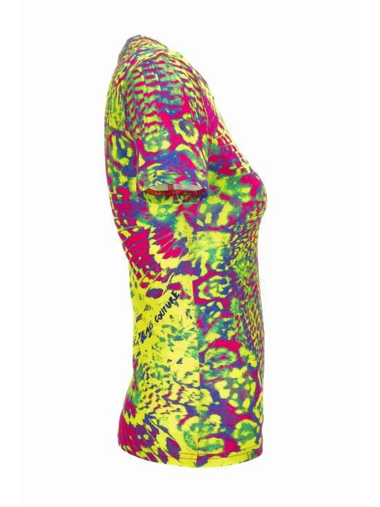  베르사체 반팔 티셔츠 76HAH608 JS285609 Yellow - VERSACE