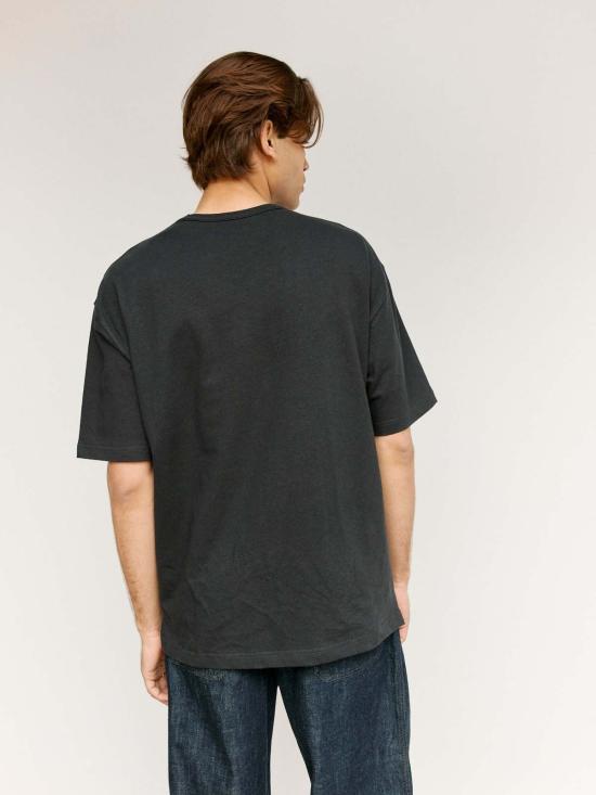  르메르 반팔 티셔츠 Lemaire Boxy  제트 블랙 - LEMAIRE