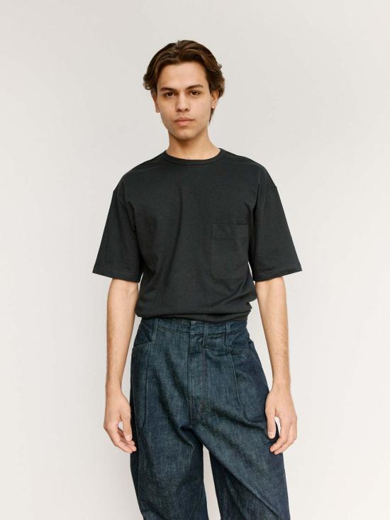  르메르 반팔 티셔츠 Lemaire Boxy  제트 블랙