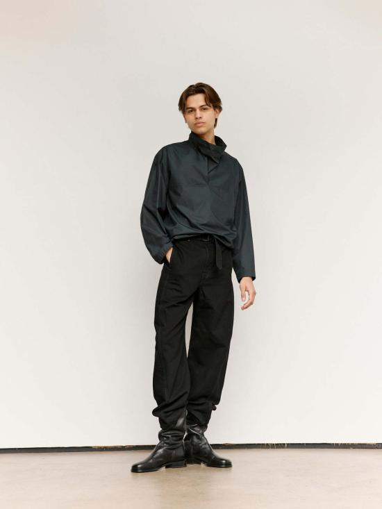  르메르 긴팔 티셔츠 Lemaire Vareuse  제트 블랙